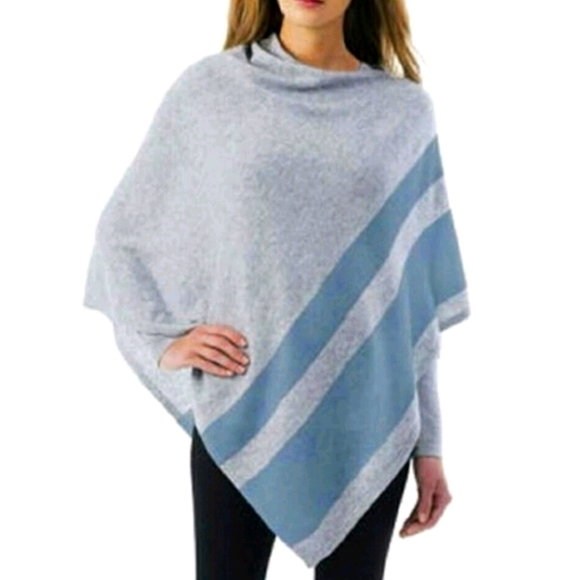 Celeste Sweaters - Cashmere Blend Wrap Poncho